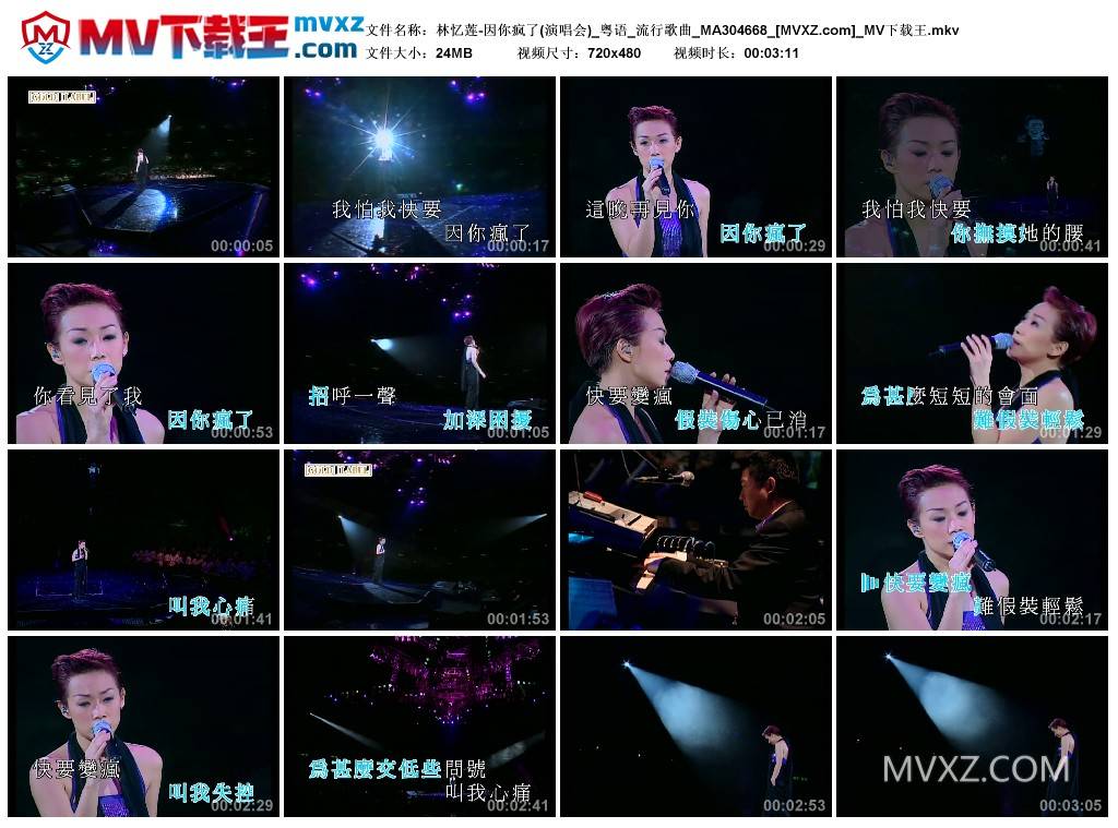 林忆莲-因你疯了(演唱会)_粤语_流行歌曲_MA304668